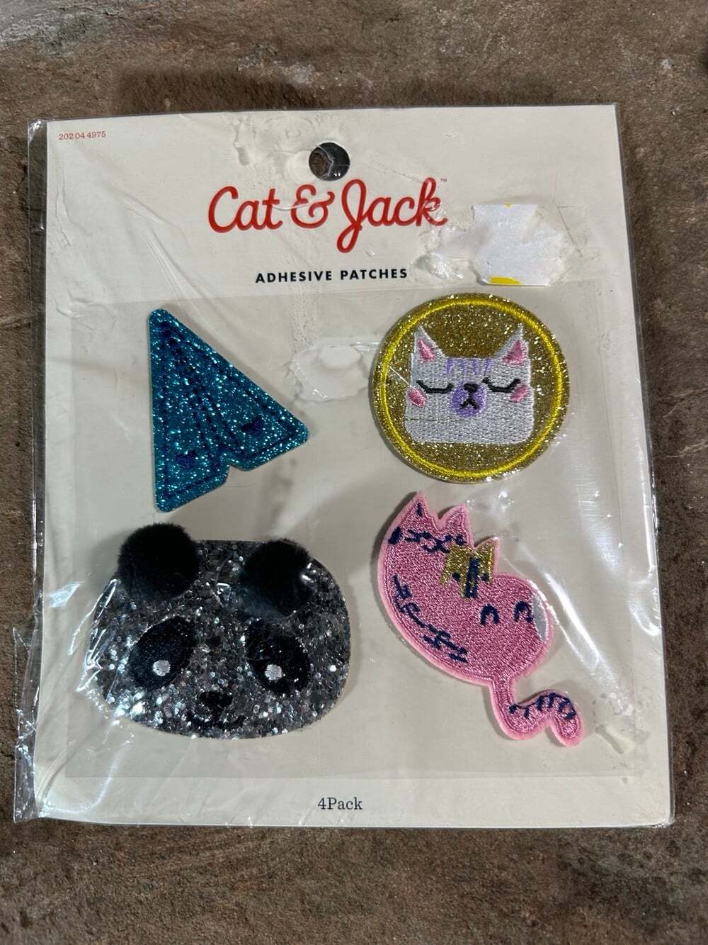 Cat & Jack Adhesive Patches 2 Cat 1 Panda Sparkling